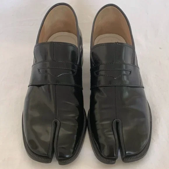 Shoes | Maison Margiela Tabi Loafer Black Leather Great